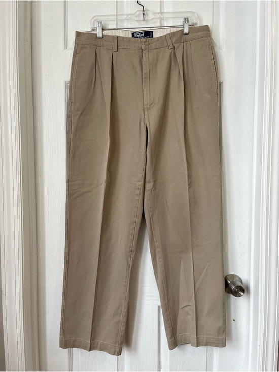 Polo Ralph Lauren Other - Polo Ralph Lauren Andrew pants Men’s Pleated Khaki tan Chinos pants size 36x30